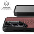 Marsala Snake Skin Galaxy S24 Plus Kickstand Case